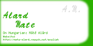 alard mate business card